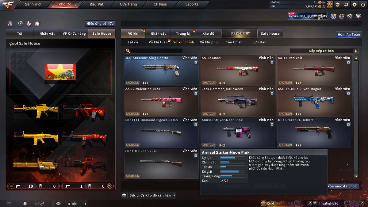 shop acc cf uy tin gia re